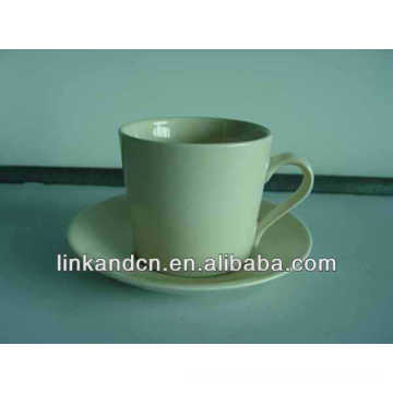 hot sale!!! 150ml lovely ceramic logo with saucer